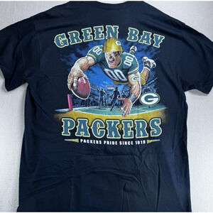 NWT Team Apparel NFL Green Bay Packers XL Men's T-Shirt Black Team Logo & Colors